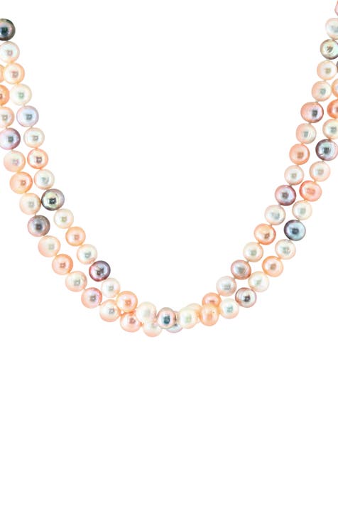 Effy Sterling Silver & 11-12MM Freshwater Pearl Twin Strand