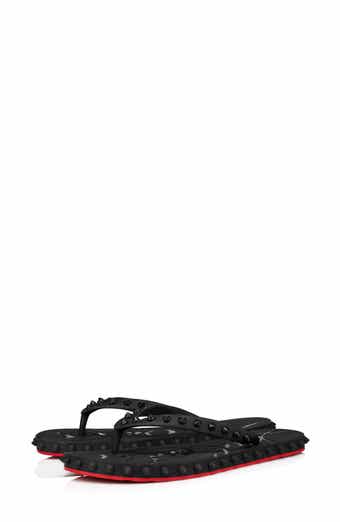 Christian Louboutin Loubi Flip Black Sandals – Zoo Fashions
