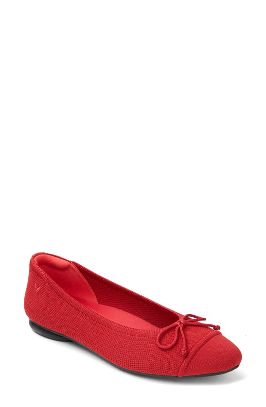 Shop Vivaia Tiana Ballet Flat In Ruby Red