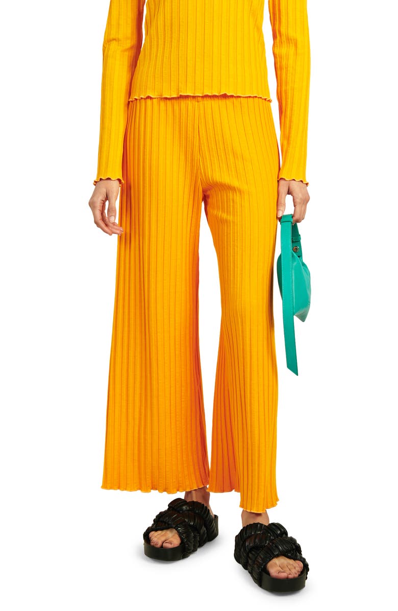SIMON MILLER Alder Wide Leg Pants, Main, color, SUNSET ORANGE