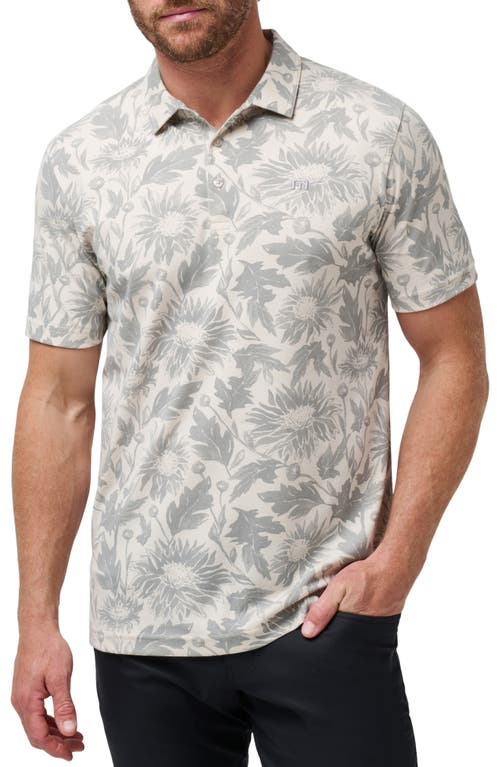 Shop Travismathew Sandstone Print Polo In Moonbeam