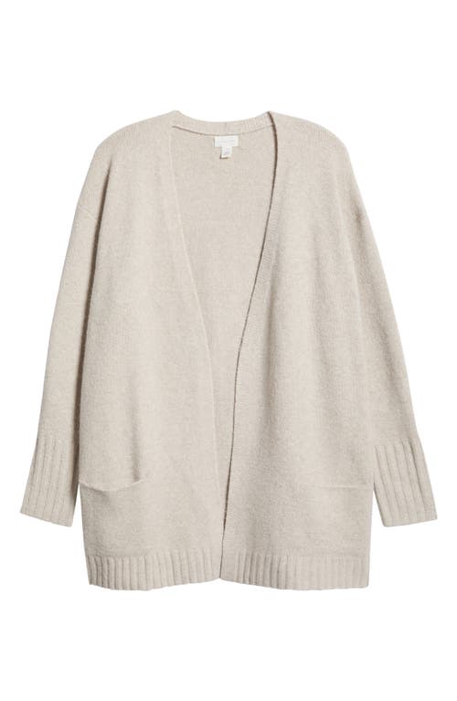 Shop Caslonr Caslon(r) Open Front Cardigan In Tan Doeskin Heather