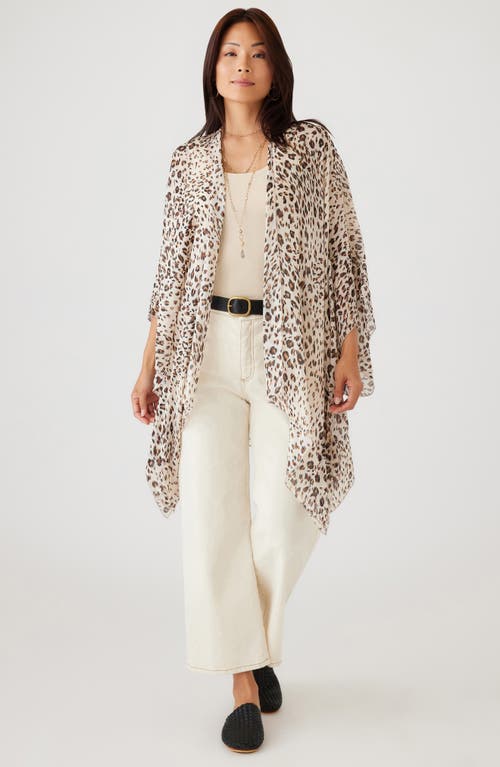 Shop Karen Kane Leopard Print Open Front Jacket