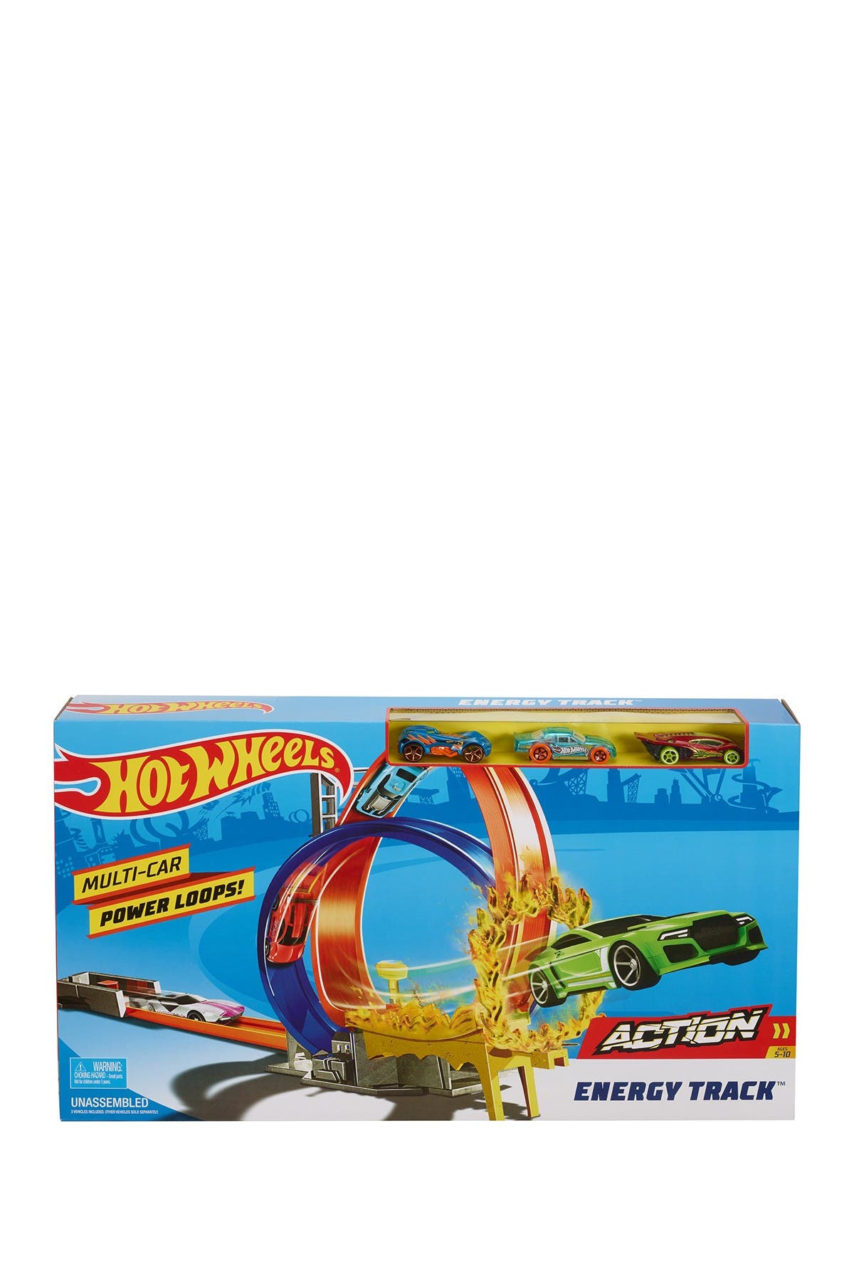 hot wheels multi car power loops energy track