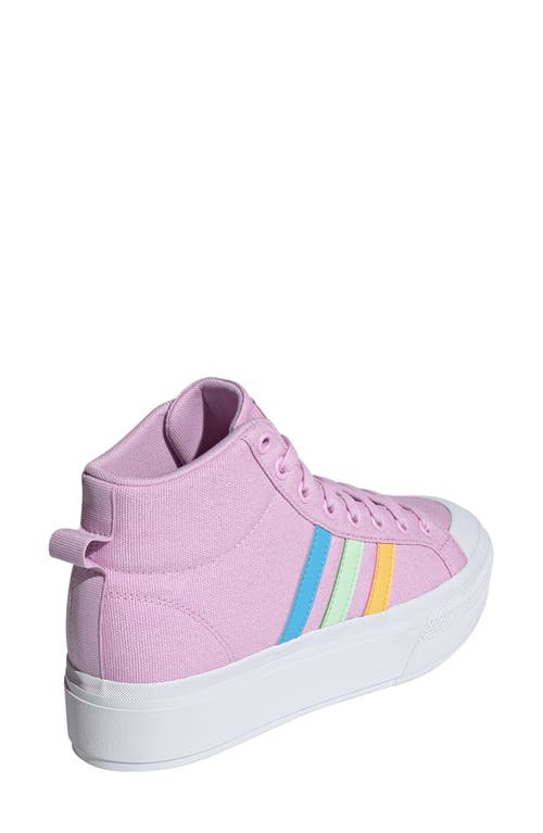 Adidas Originals Adidas Bravada 2.0 Platform Sneaker In Bliss Lilac/spark/green