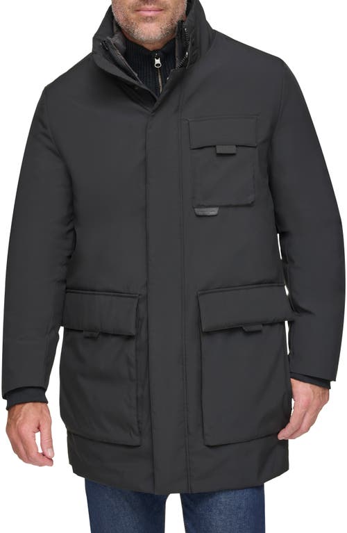 Ruvo Down Car Coat in Black