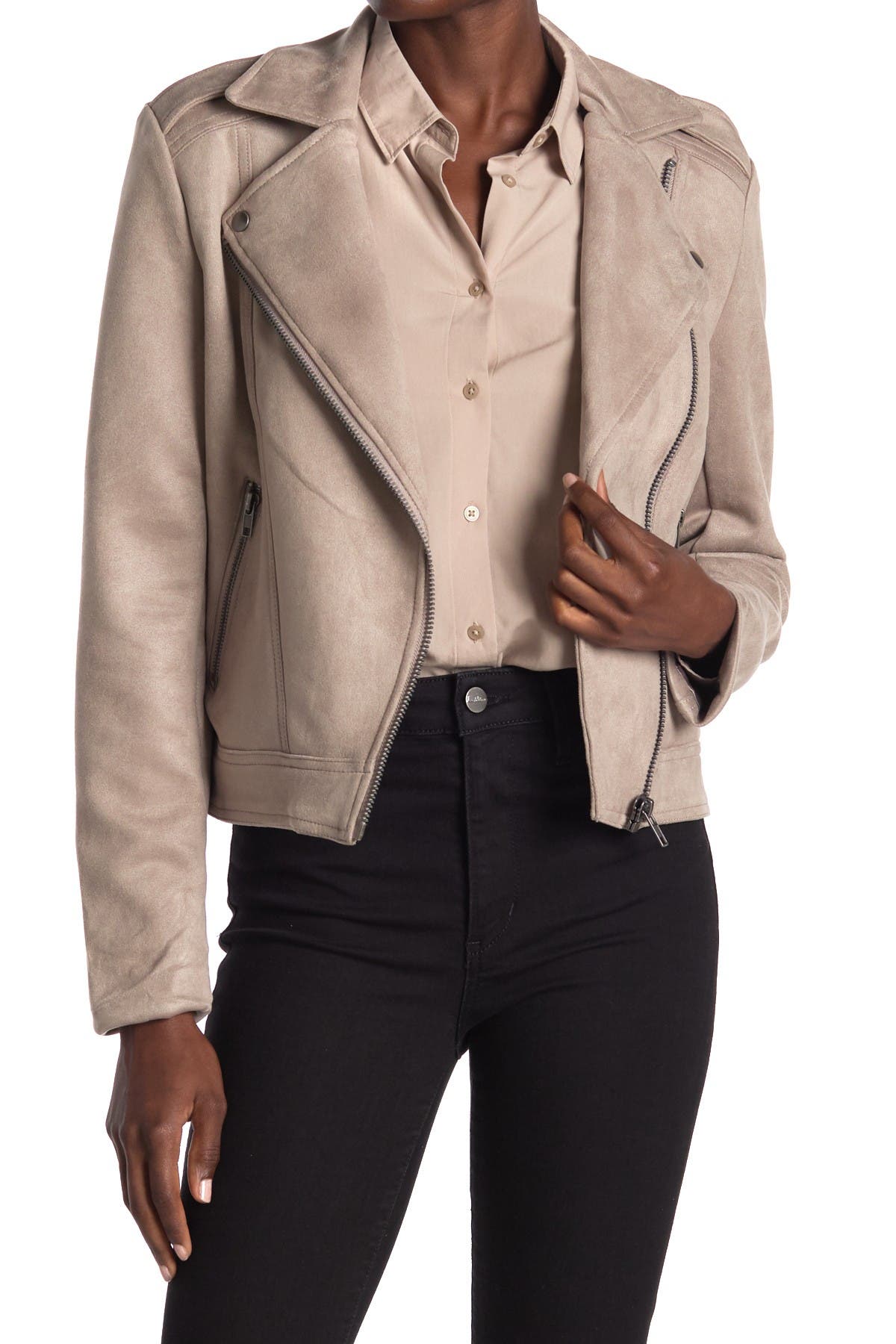 Philosophy Apparel | Faux Suede Moto Jacket | Nordstrom Rack