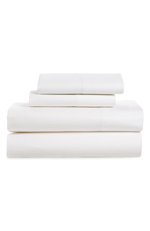 French Connection 200 Thread Count Percale Sheet Set In Bright White