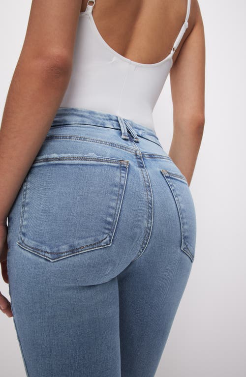 Good American Good Legs Crop Micro Bootcut Jeans In Indigo642