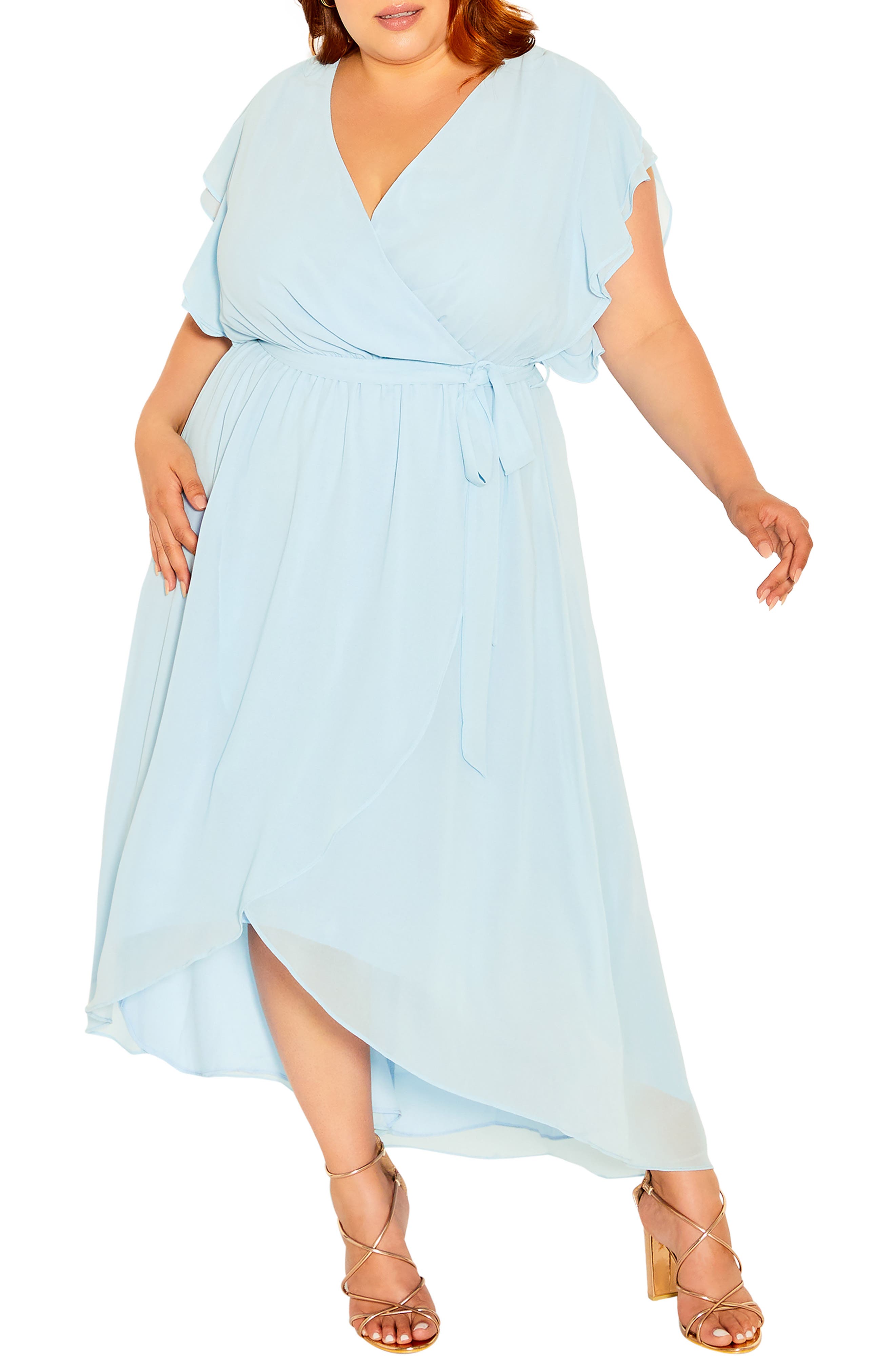 wrap plus size women's dresses