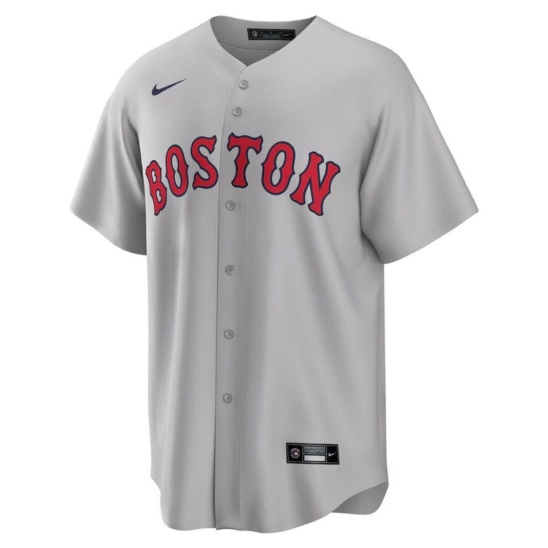 Shop Nike Gray Boston Red Sox Road Replica Team Jersey