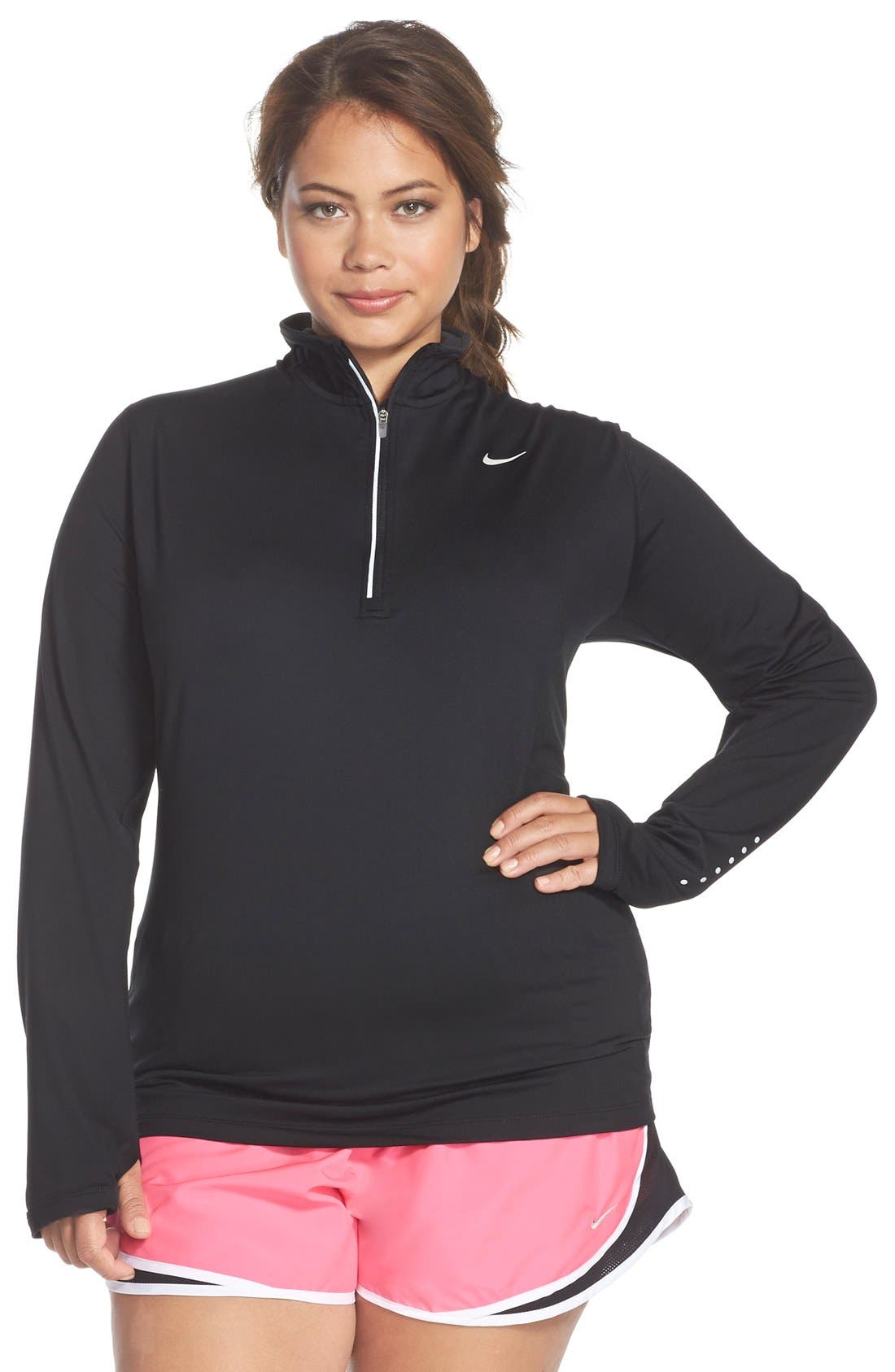 dri fit element half zip top ladies