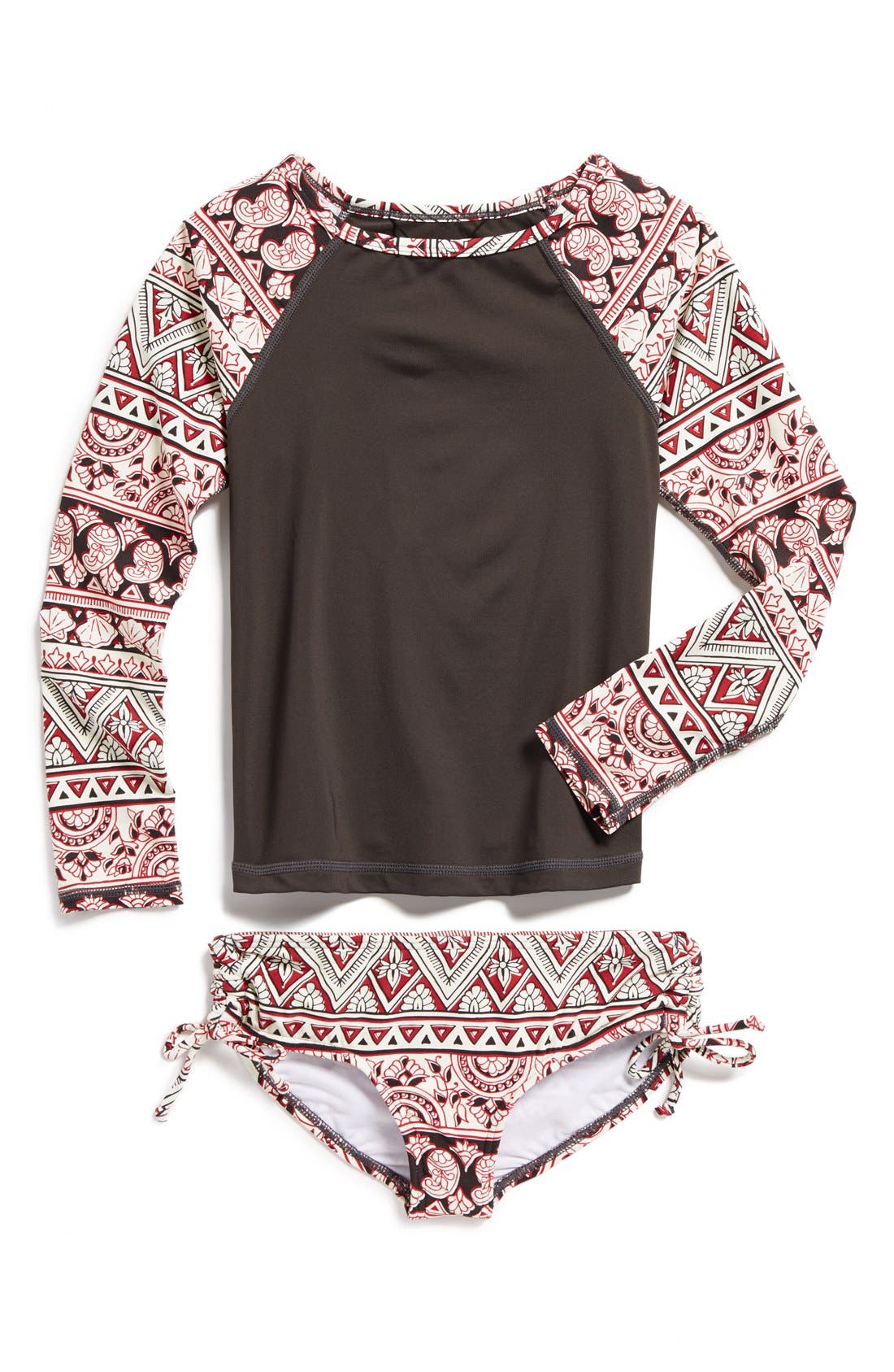 Billabong 'Hippie Grom' TwoPiece Rashguard Swimsuit (Little Girls) Nordstrom