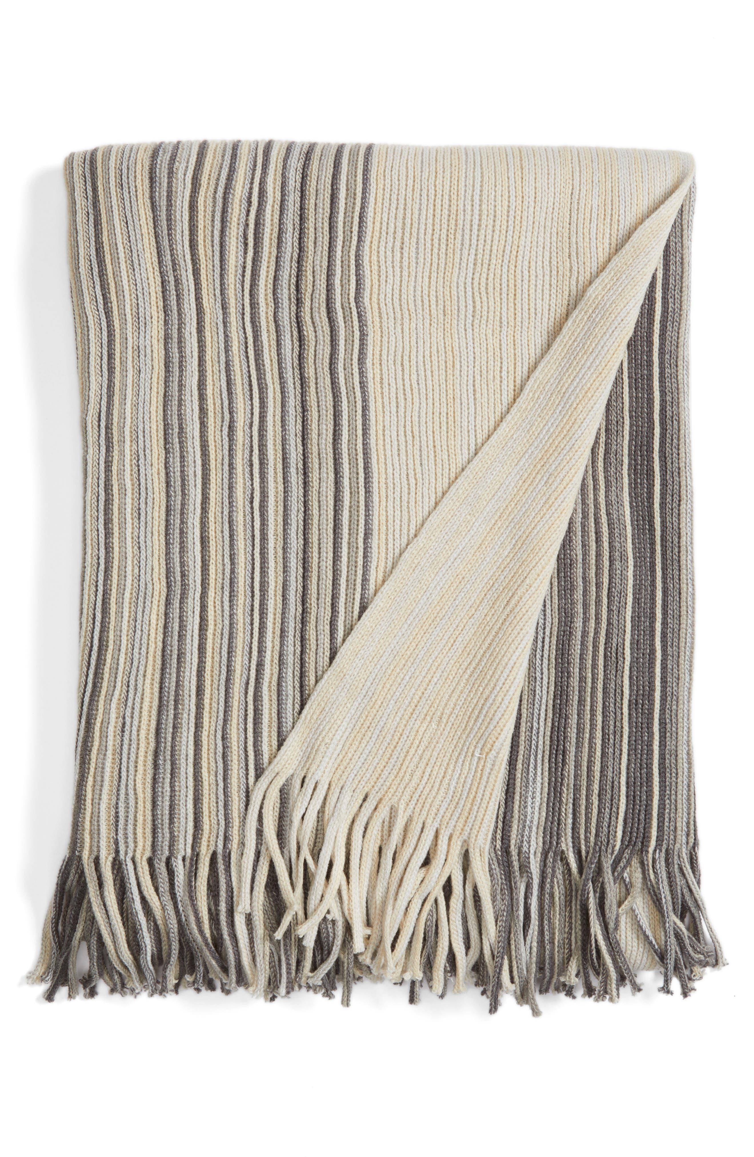 Nordstrom At Home Ombré Stripe Throw Nordstrom