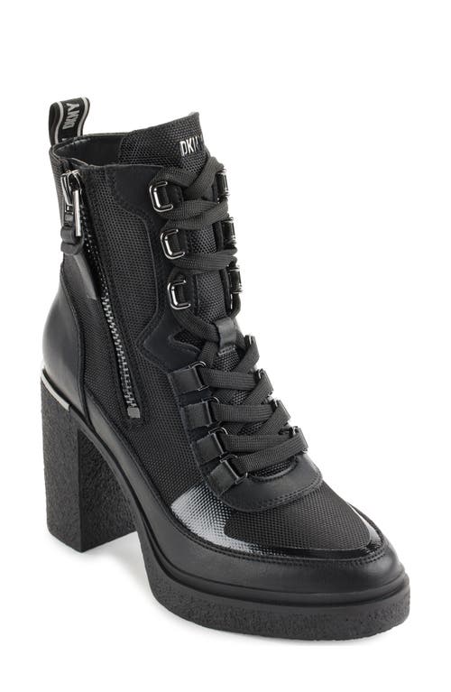 Shop Dkny Toia Platform Bootie In Black