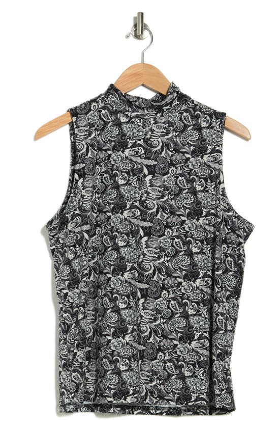 By Design Mock-neck Sleeveless Blouse In Narciso