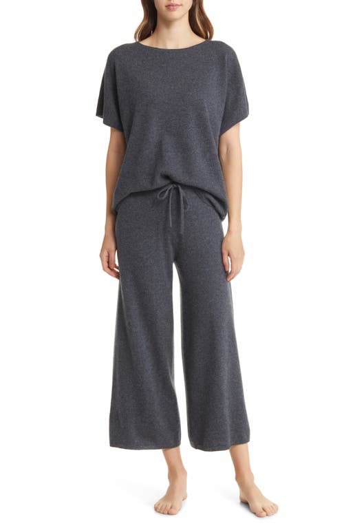 Nordstrom Crop Cashmere Pajamas in Grey Meteor