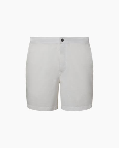 All white swimming shops trunks