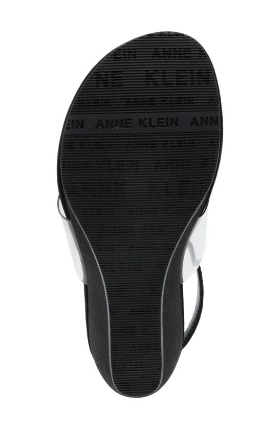 Shop Anne Klein Akikari Wedge Sandal In Black