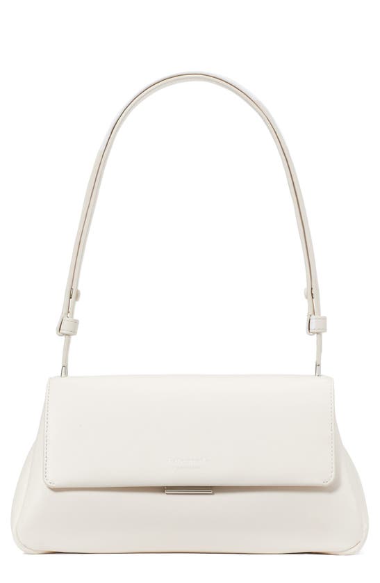 Shop Kate Spade Grace Smooth Leather Convertible Shoulder Bag In Cream.