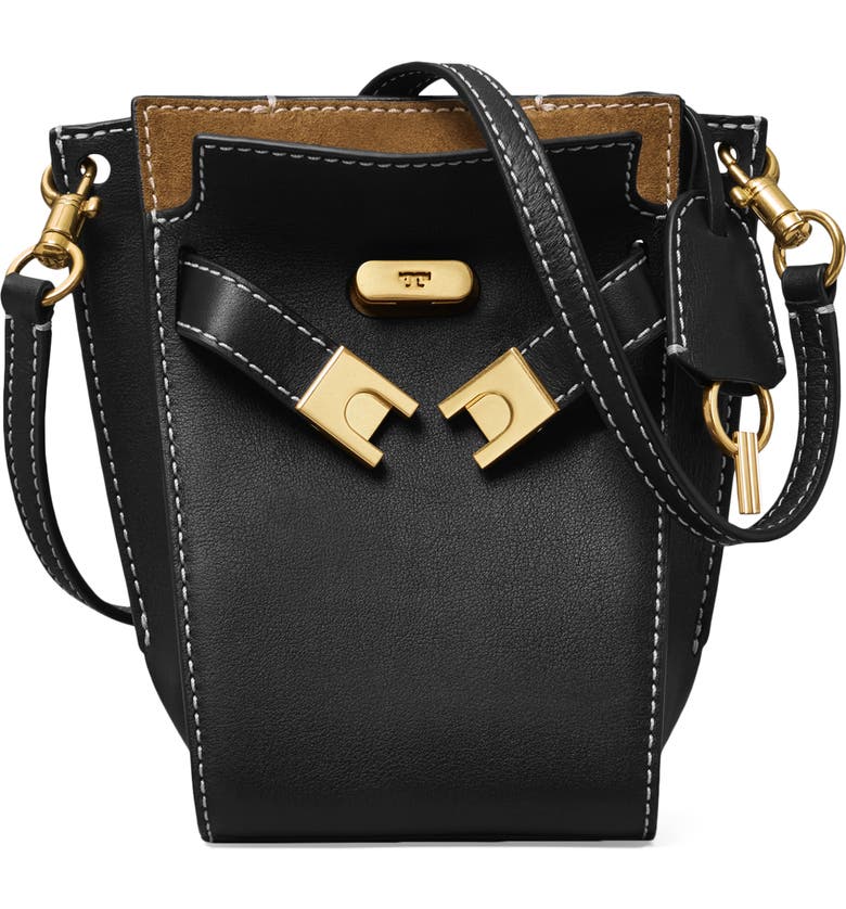 Tory Burch Petite Lee Radziwill Leather Double Bucket Bag | Nordstrom