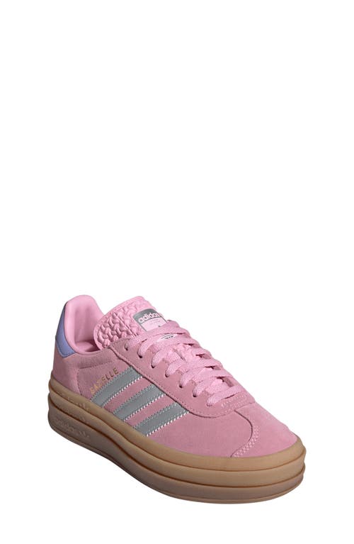 Adidas Originals Adidas Kids' Gazelle Bold Sneaker In Pink/silver/light Purple