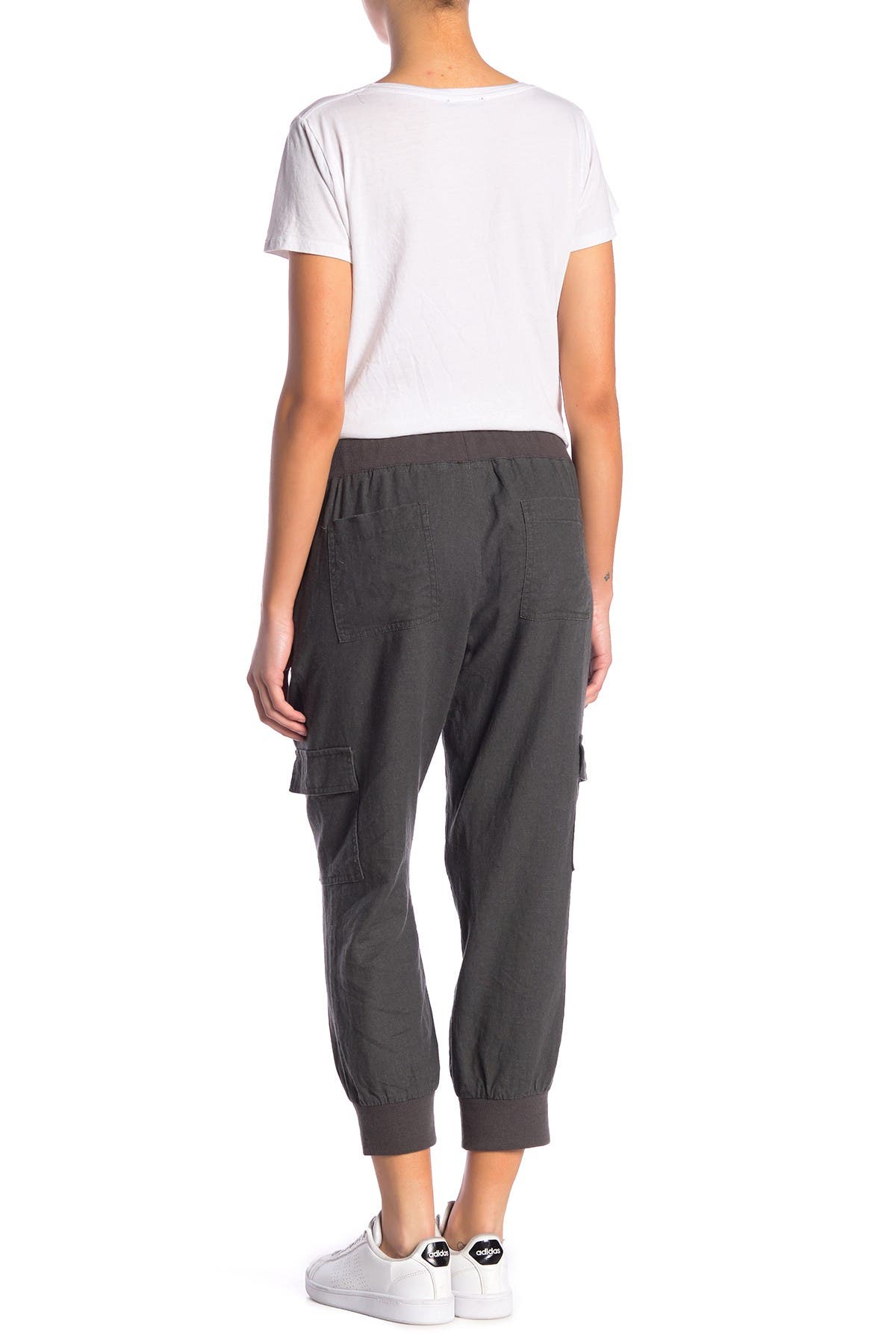 petite linen joggers