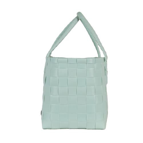 Shop Handed By Paris Recycled Plastic Tote Bag In Soft Mint