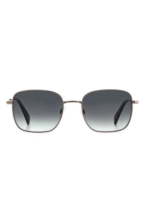 rag & bone 52mm Gradient Square Sunglasses in Dark Ruth/Grey Shaded at Nordstrom