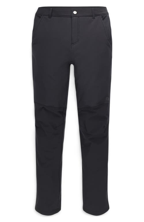 Shop Outdoor Research Fleece Lined Pants In Black