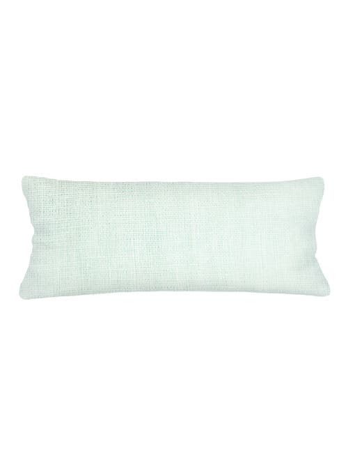 Shop Anaya So Soft Linen Pillow With Down Alternative Insert In Bright Aqua