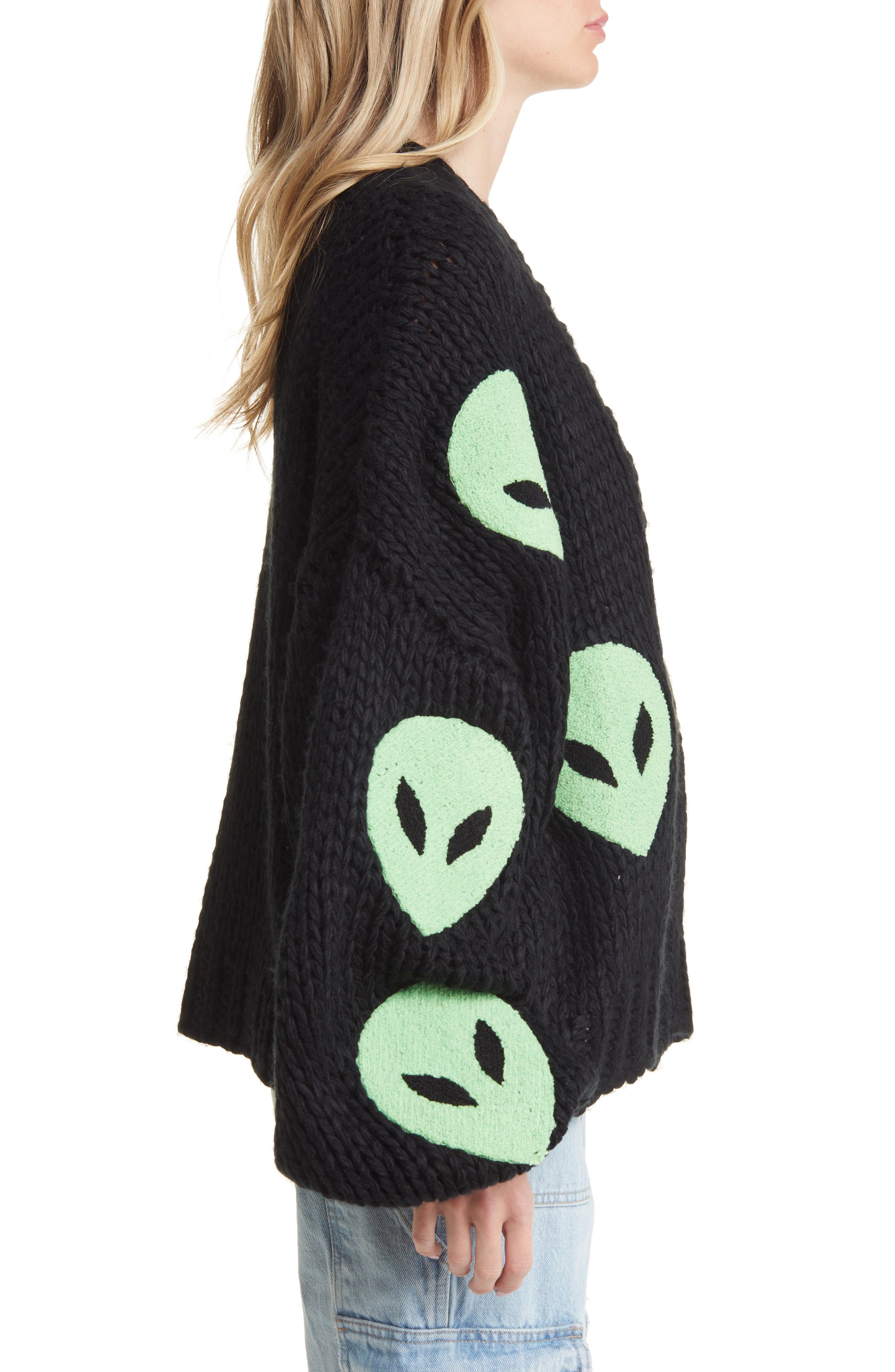 Dressed in Lala Visionary Alien Cardigan Nordstrom