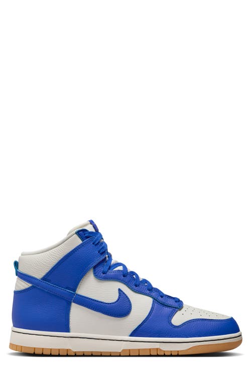 Shop Nike Dunk Hi Retro Se Basketball Sneaker In Phantom/racer Blue/ivory