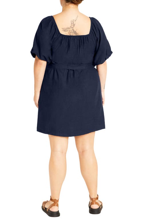 Shop City Chic Uptown Minidress In Navy