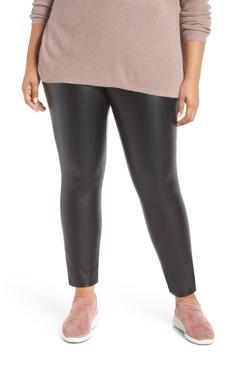 Lyssé High Rise Faux Leather Leggings Plus Size Nordstrom High Rise Faux Leather Leggings Main Color 001