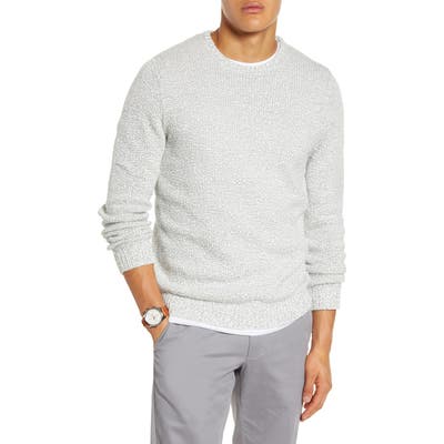 1901 Reverse Stitch Crewneck Sweater, White