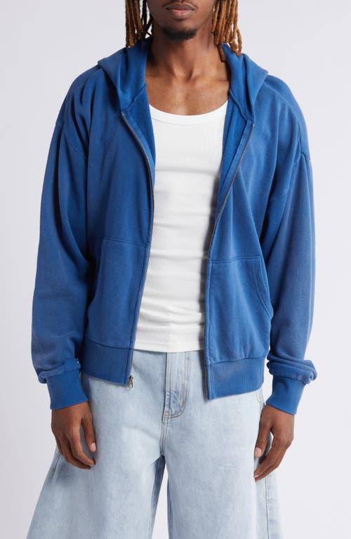 Shop Elwood Beachwood Zip Hoodie In Cobalt