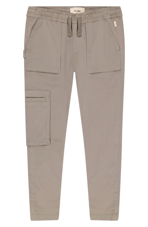 Shop Dl1961 Kids' Jackson Cotton Twill Utility Joggers In Lunar Stone