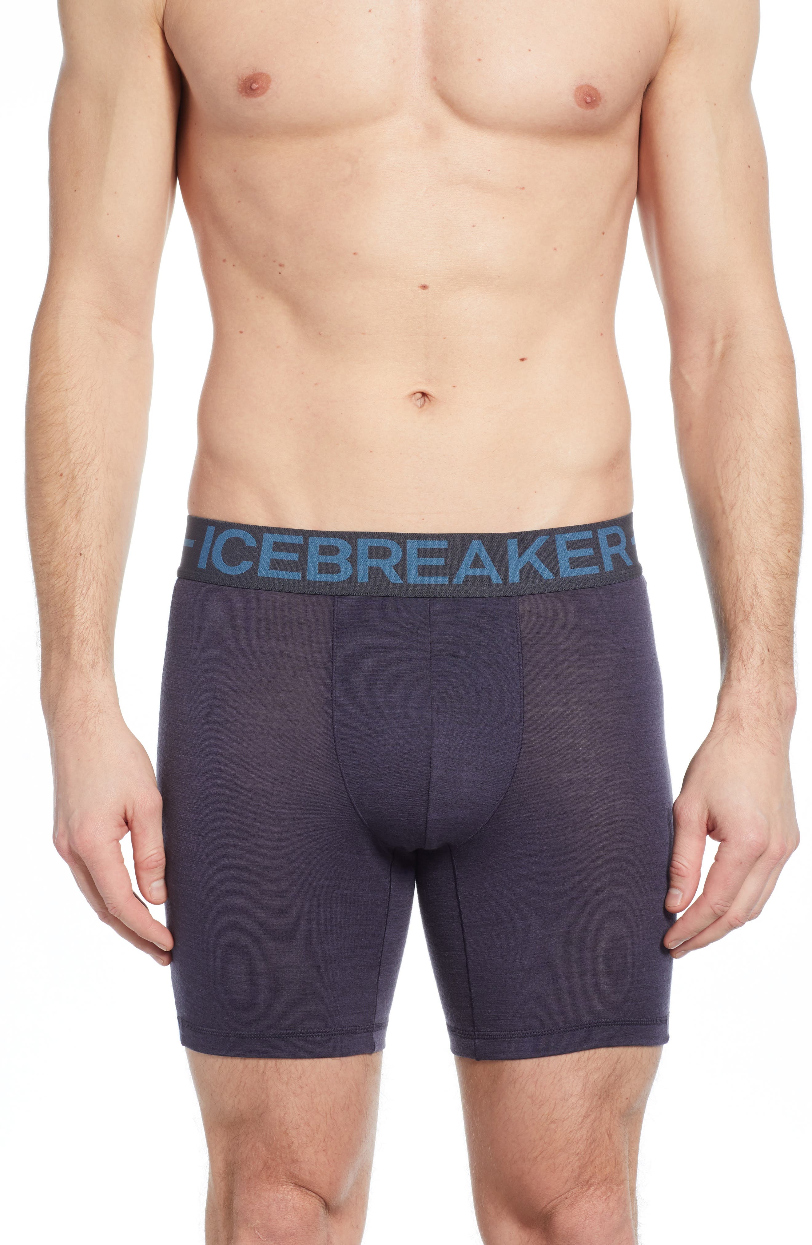 Icebreaker Anatomica Zone Long Boxers, Black