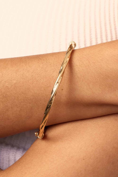 Oradina 14k Gold Goddess Bangle In Yellow Gold