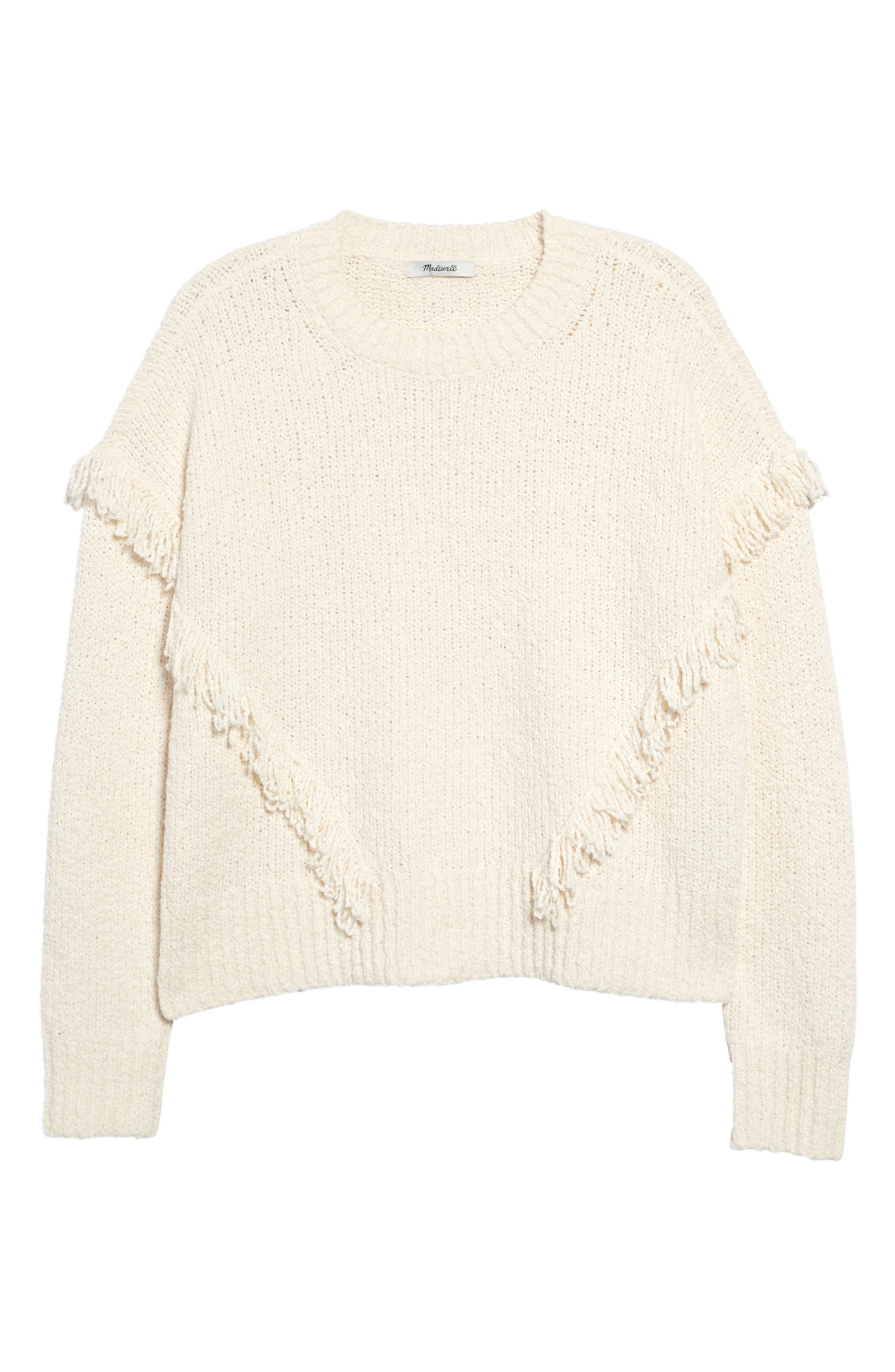 fringe pullover sweater