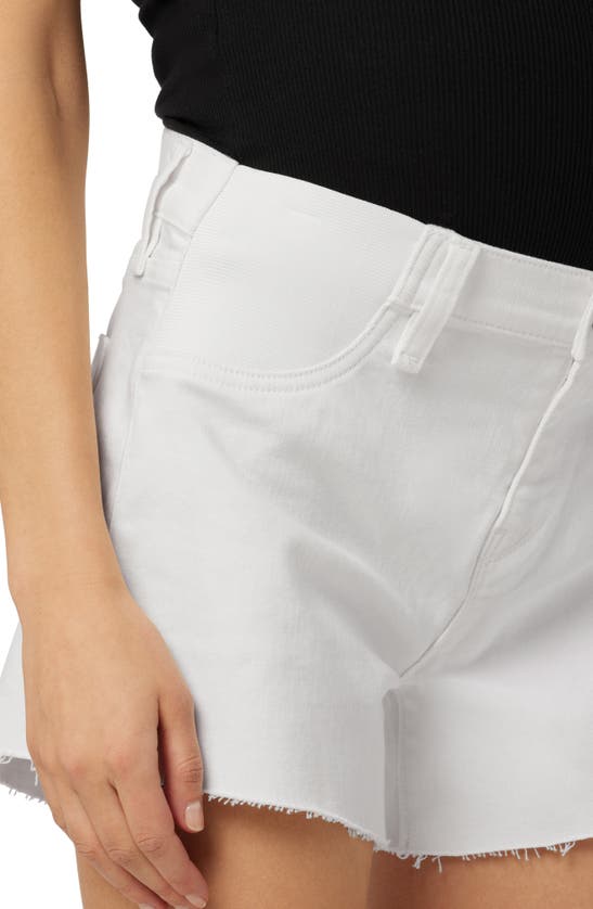 Shop Hudson Jeans Gemma Cutoff Denim Maternity Shorts In White