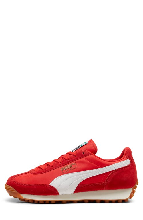 Shop Puma Easy Rider Sneaker In  Red- White