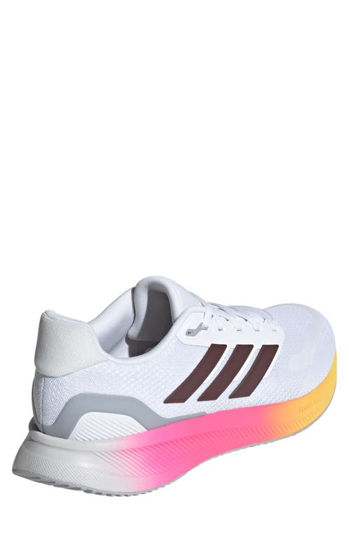 Adidas Originals Adidas Run Falcon 5 Running Shoe In White/aurora Met./black
