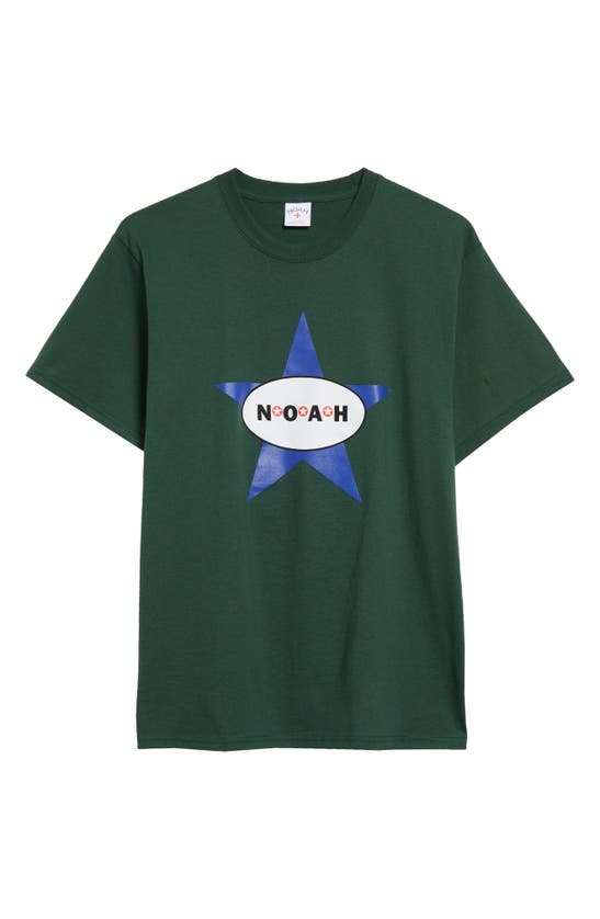 Shop Noah Always Got The Blues Graphic T-shirt In Green