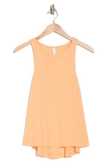 Z By Zella Easy Day Slub Tank Top In Coral Beads