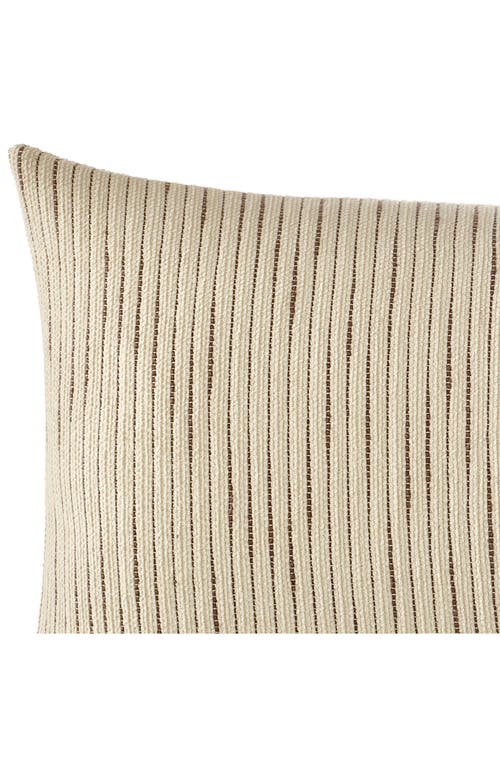 Kenneth Cole New York Chenille Lumbar Pillow Cover Bedding In Ivory/mink Brown