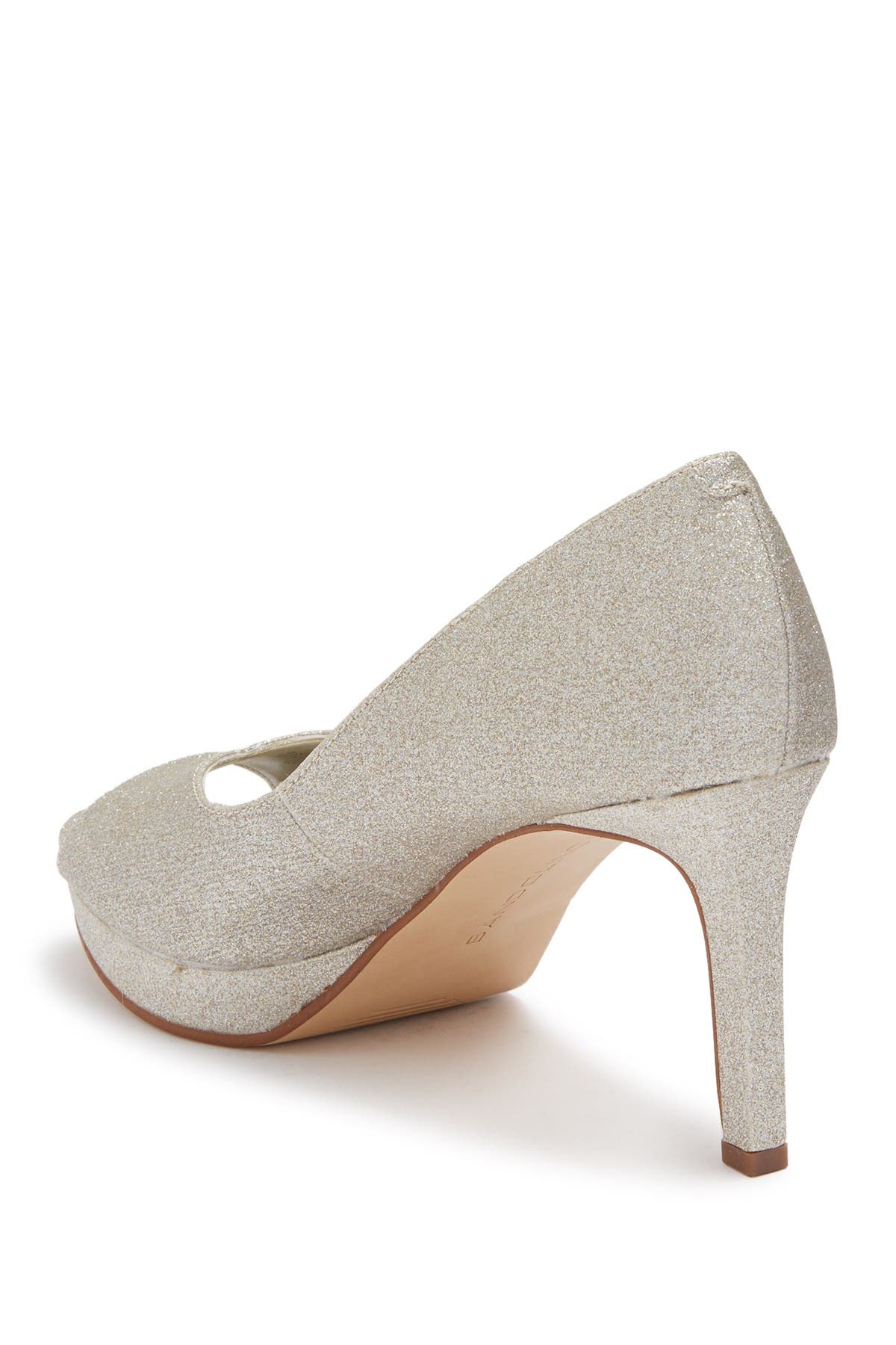 Bandolino Brayden Peep Toe Platform High Heel In Gold6