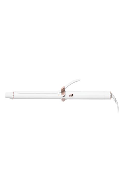 SinglePass Curl 1-Inch Ceramic Extralong Barrel Curling Iron in White