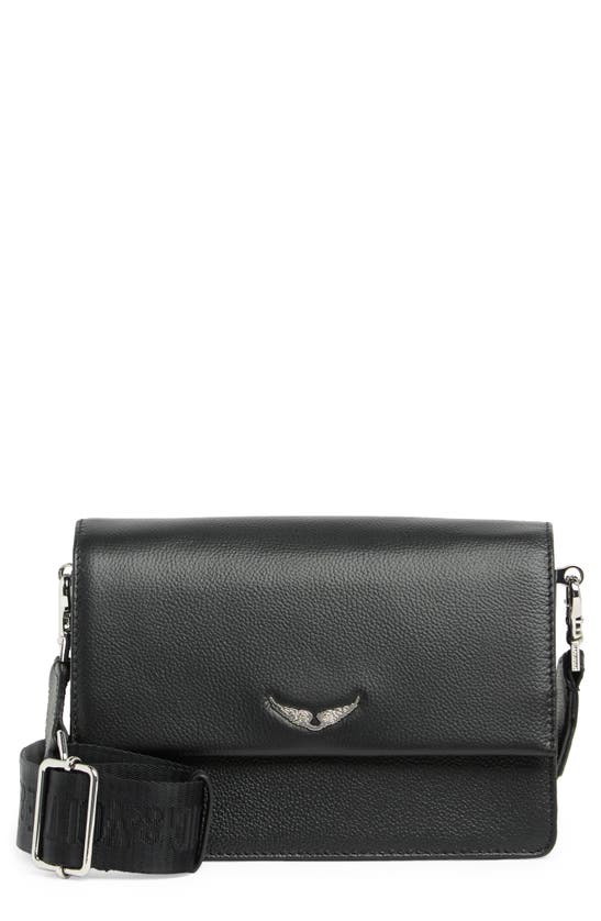 Shop Zadig & Voltaire Lolita Wings Crossbody Bag In Noir
